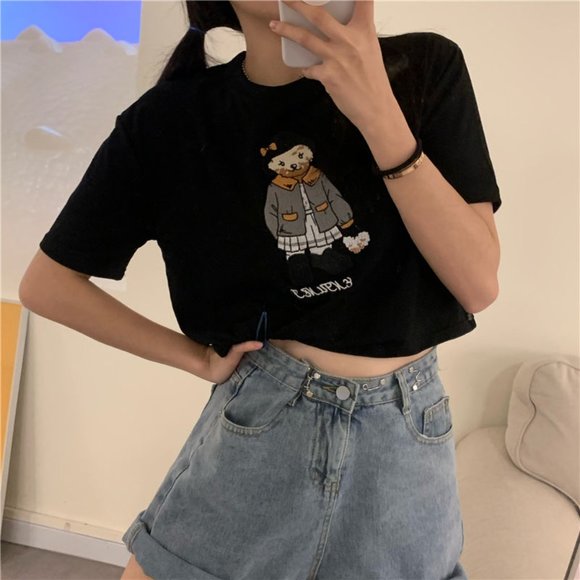 2021 summer all-match T-shirt loose version - Picture 4 of 5